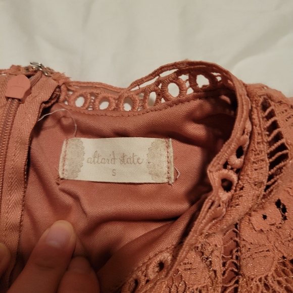 Altar'd State Peach Lace Dress Size S - Picture 3 of 3